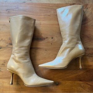 Jimmy Choo Tan Heeled Boots
